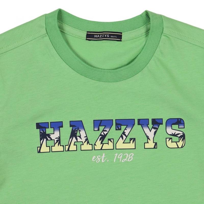 Hazzys Kids EarhT T shirT Green hum01Tr02m Gn