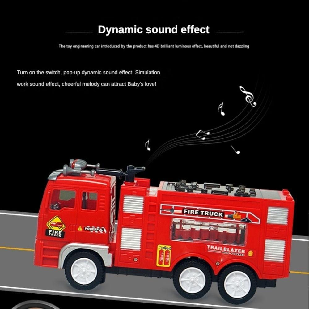 Magnetic Electric Engineering Truck Sound Light Engineering Vehicles Toy  Children's Toy