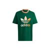 Adidas Оригинальная футболка Adicolor 70s Premium с градиентным логотипом и круглым вырезом, мужские топы SS23, зеленые IP6969