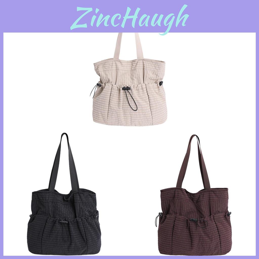 Fashionable Nylon Square Tote With Zipper Closure For Versatile Wear
