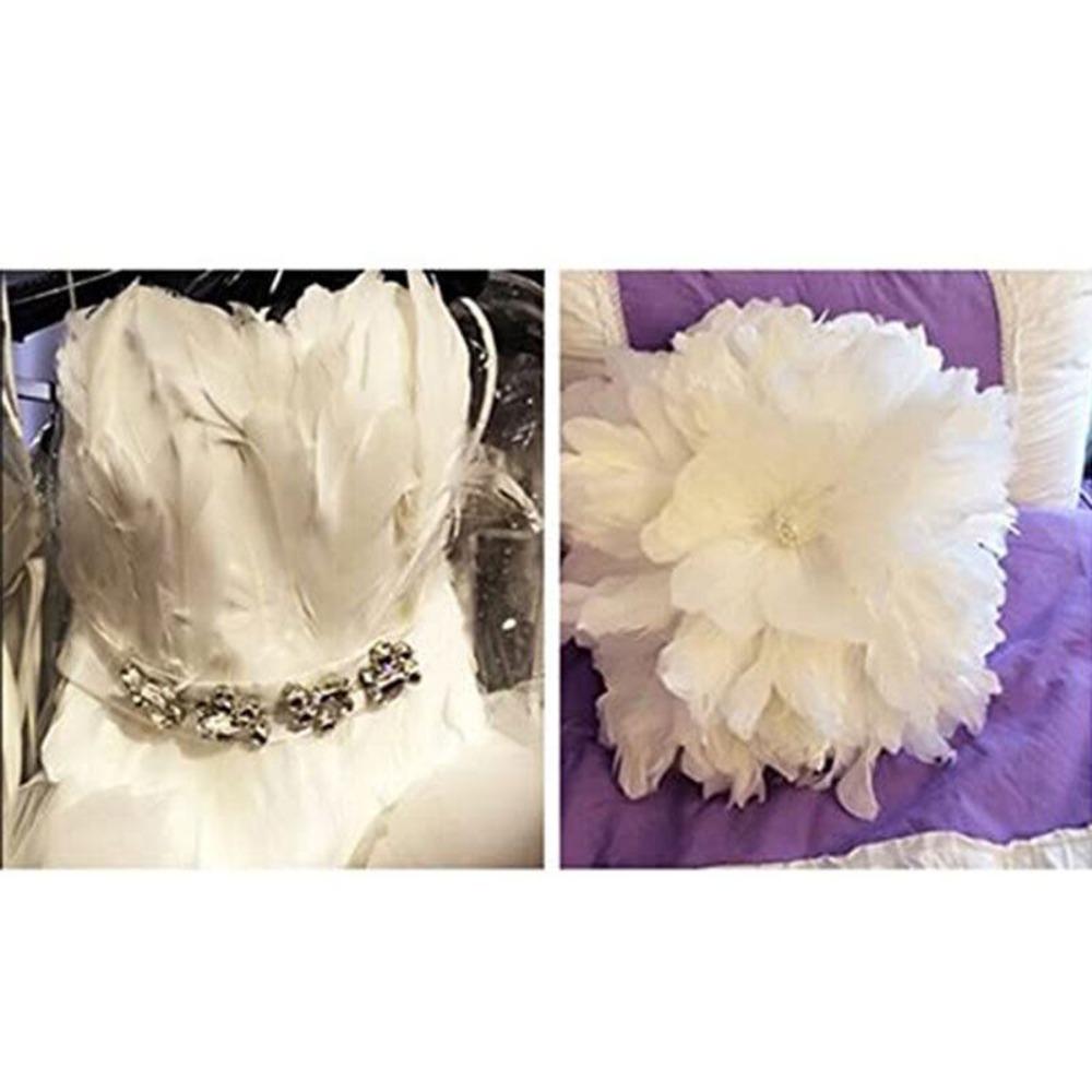 Свадебные украшения Природа 6-8 дюймов Аксессуары для вечеринки Различные перья DIY декор Гусиные перья