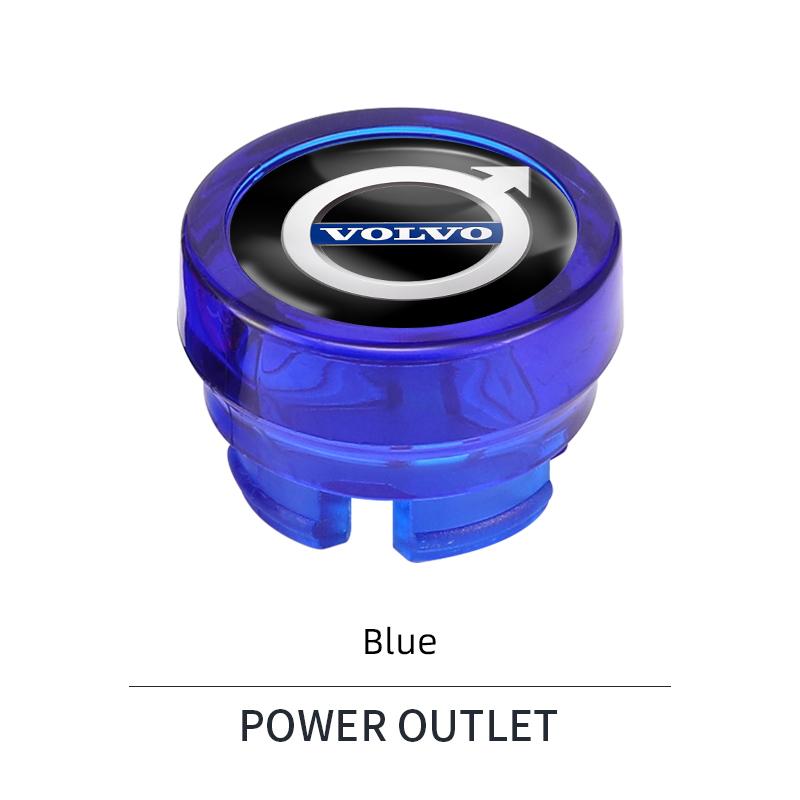 For Volvo Car Cigarette Lighter Plug Cover Decoration DustProof Cap For Volvo ES90 EC40 EX40 EM90 XC90 V90 V60 XC60 V40 S80 S60