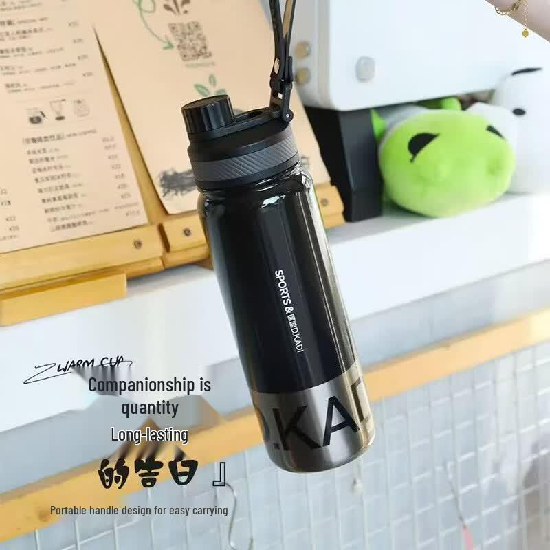 DKADI 7163 Vacuum Insulated Stainless Steel Dual-Drinking Sports Bottle