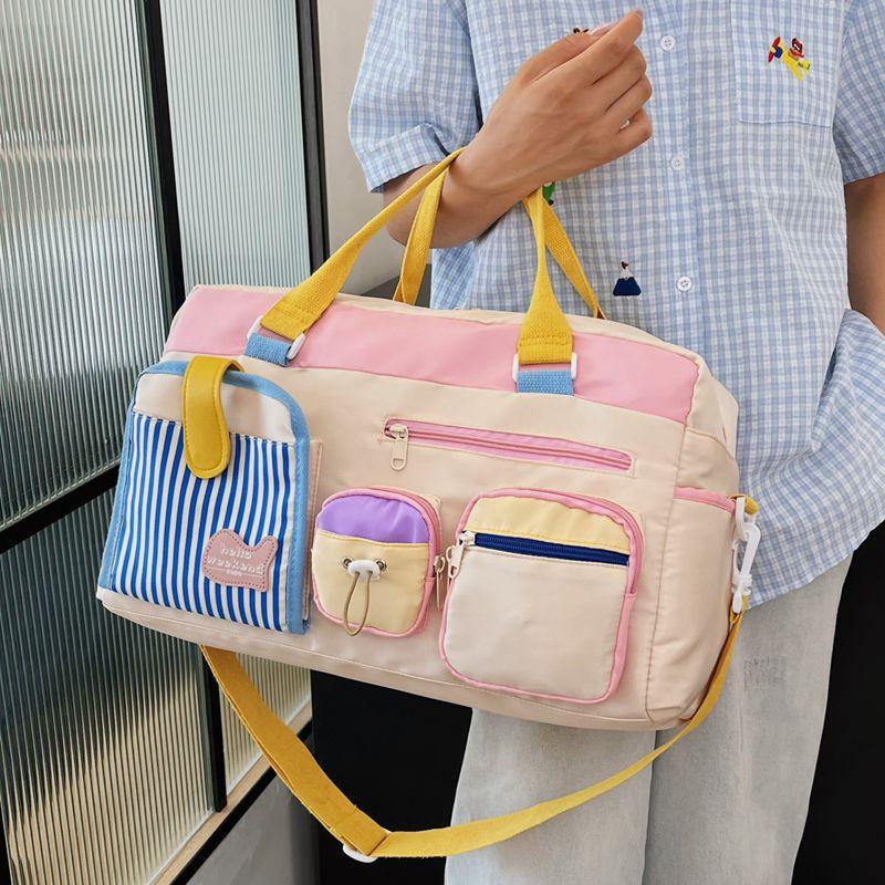 Travel Bag Large Capacity Female Travel Cute Handheld Travel Luggage Bag Dry Wet Separation Sports Gym Bag