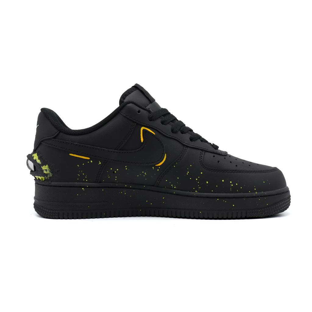 Nike Кроссовки Air Force 1 Low Skateboard Обувь Унисекс Черно-зеленые CW2288-001(Команда454--КОРОБКА)