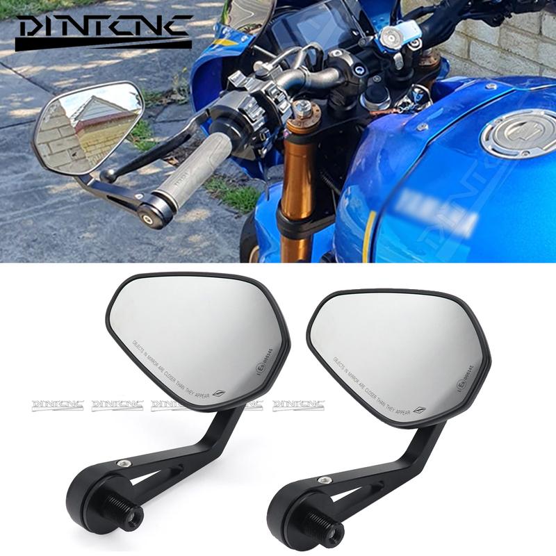Handlebar End Mirror For YAMAHA XSR900 -2024 XSR 900 Rotatable Shrink E9 Certified Left Right Sides Rearview Accessories