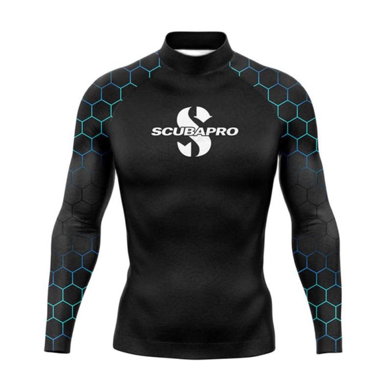 Mens UPF 50 Long Sleeve Rash Guard Surfing Diving Swimming UV Protection Sunproof Beach Wear