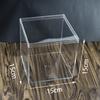 Square High Transparent Plastic Box Betta Breeding Box Mini Candy Packaging Box