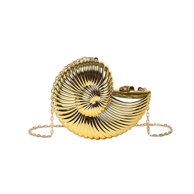 Acrylic Seashell Design Fashion Messenger Bag Stylish Shoulder Crossbody Chain Bag Perfect For Everyday Use And Special Occasions