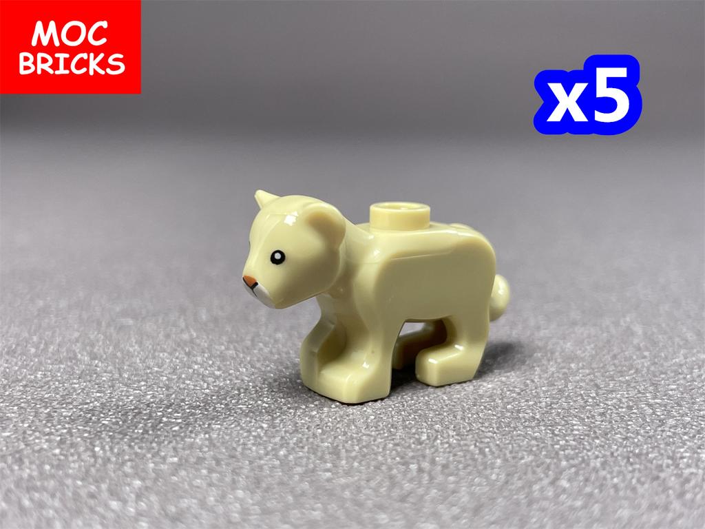 Нетоксичные Moc Кирпичи Животное Леса Джунглей Лесная Сцена Лебедь Кролик Мышь Птица Собака Сборка Строительные Блоки Детские Игрушки Пластиковая Кукла