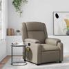 VidaXL Reclining Massage Armchair Cappuccino Faux Leather 373535