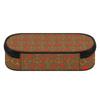 Pen Case Spacious Storage Zipper Closure 300D Polyester with Main Pocket Mesh Layer and Removable Pen Divider for Daily School Use