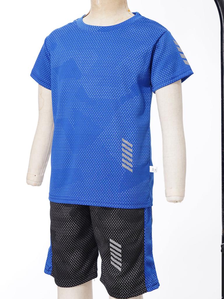 Детский быстросохнущий дышащий спортивный костюм для мальчиков, футболка с короткими рукавами, шорты, комплект футбола, баскетбола, тренировочная спортивная одежда