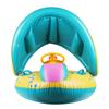 Cartoon Baby Swimming Ring with Sunshade Float Inflatable Swimming Circle Children Water Seat Pool Party Toys