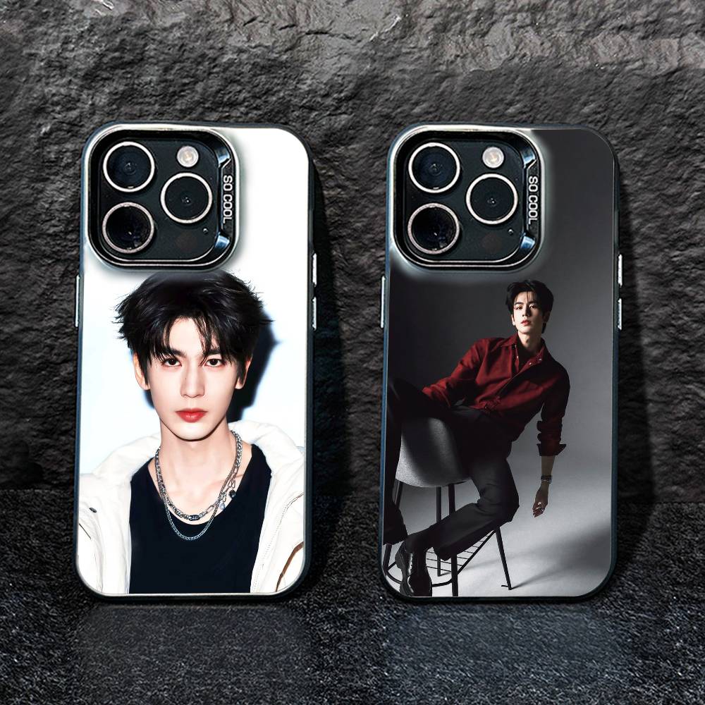 KOP Чехол для телефона Чжан Линхэ Для iPhone17, 16,15,14,13,12 Pro Max Черный Конфетный Матовый Ударопрочный Чехол