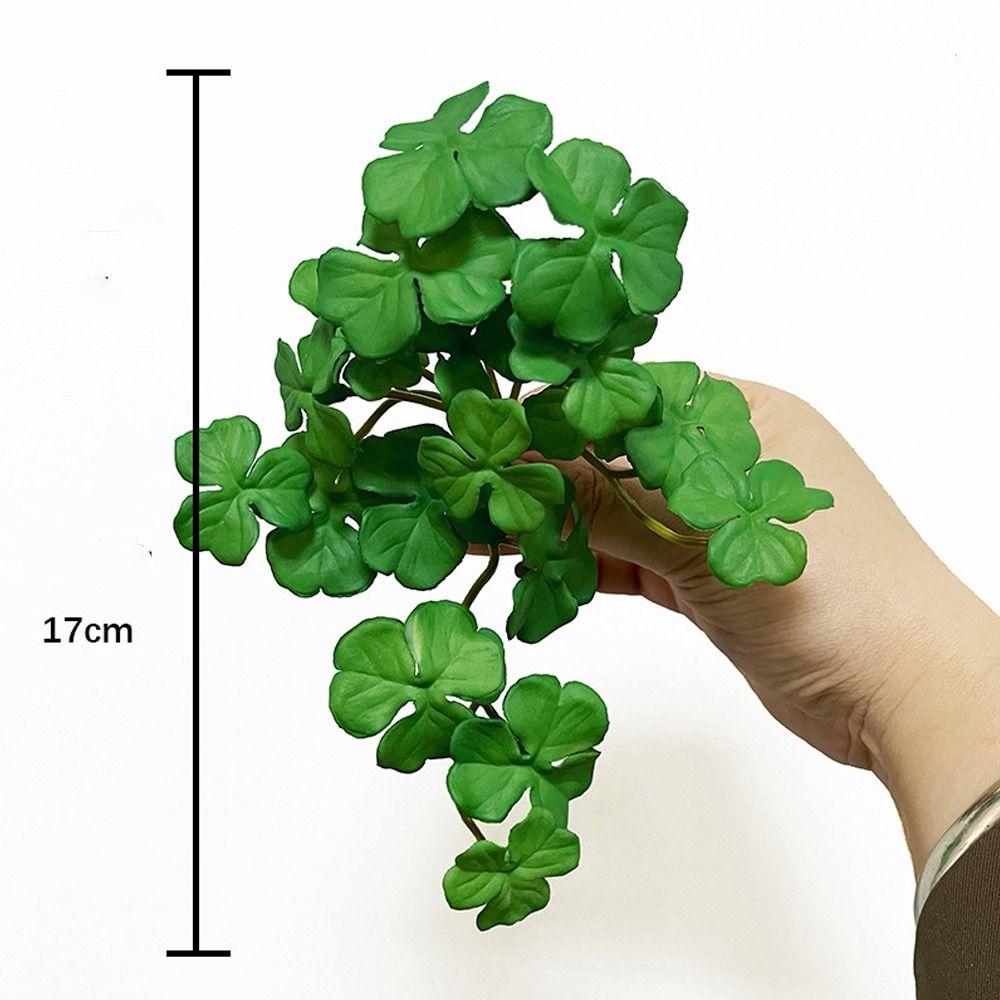 Handmade Artificial Copper Coin Grass Plants Soft Mini Bouquet Fake Ivy Leaf Leaves  Office
