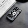 Чехол для телефона на Хэллоуин с изображением Лица Призрака Крик Для IPhone 17 Air 16 E Pro Max 15 14 13 Mini 12 Pro 11 Max Plus Черная Стеклянная Крышка