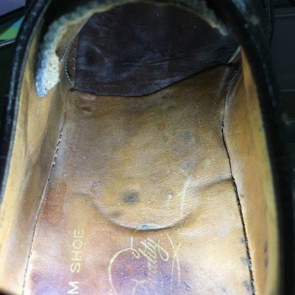 1963 Made? FLORSHEIM Kenmoor Long Wingtip Shoes Black Size 26.027.0 Vintage Imperial Men's(USED)