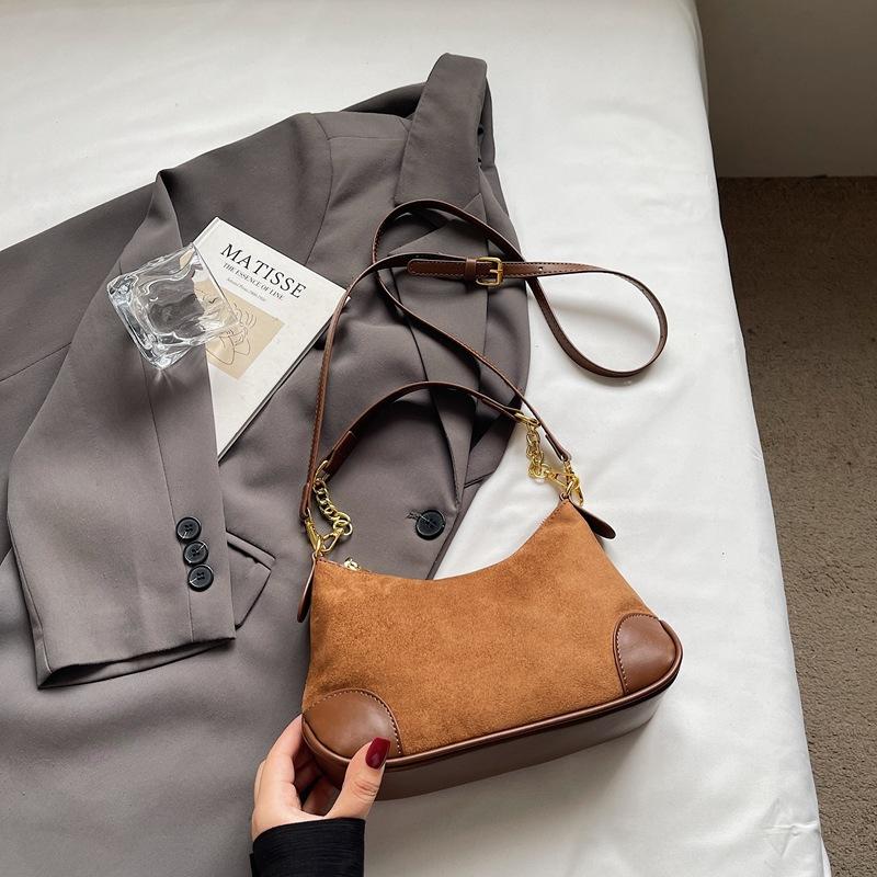 Ретро сумка женская осень-зима 2025 новая модная нишевая дизайнерская сумка через плечо и кроссбоди популярная сумка-пельмень в стиле инс