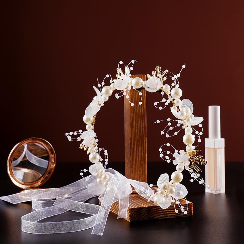 1 шт. Богемные Девушки Свадебный Жемчужный Головной Убор для Волос Цветочный Венок Невеста Гирлянда Ободок для Головы Повязки для Волос Ювелирные Изделия Детские Подарки