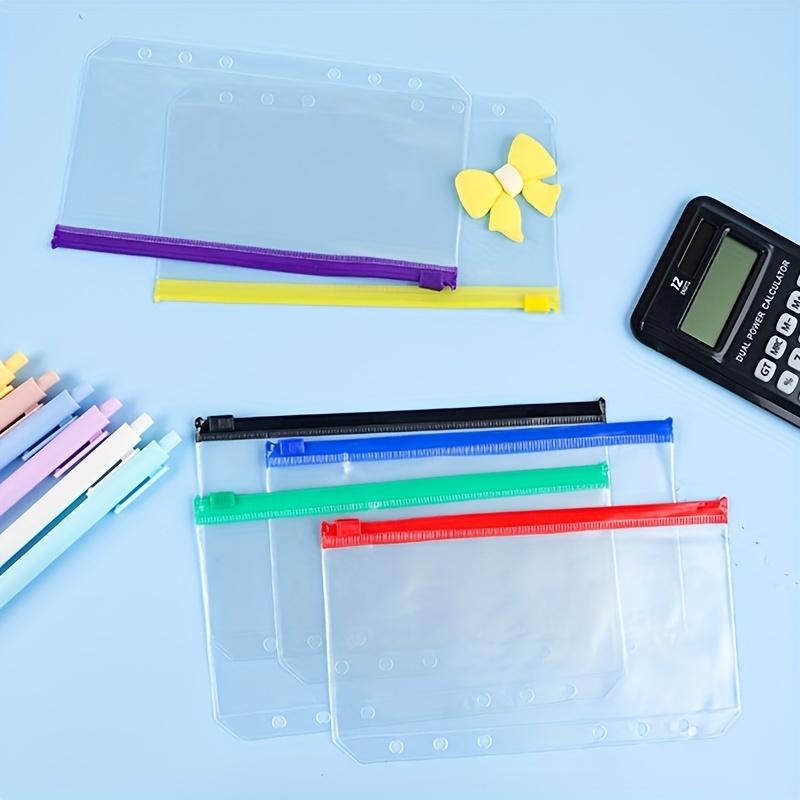 24 шт. карманов для папок с 6 отверстиями, бюджетные конверты для денег, прозрачные папки на молнии, вставки для планировщиков, водонепроницаемые сумки для документов из ПВХ