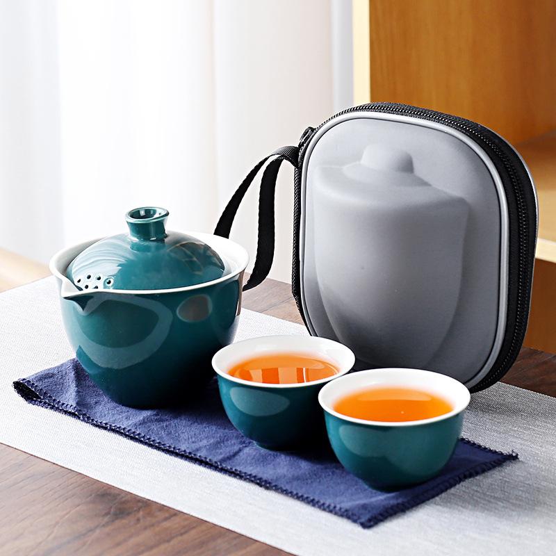 Convenient Travel Express Cup Kung Fu Tea Set Business Household Real Estate Points