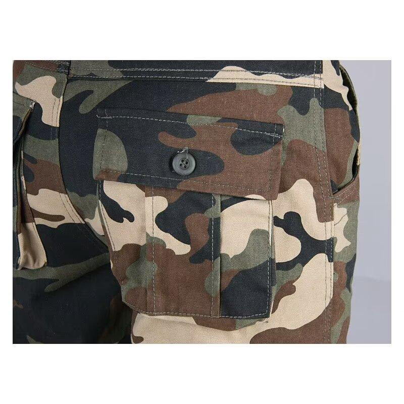 Мужские камуфляжные повседневные брюки, свободные брюки большого размера с несколькими карманами, брюки для стройплощадки, рабочие брюки, тактические брюки