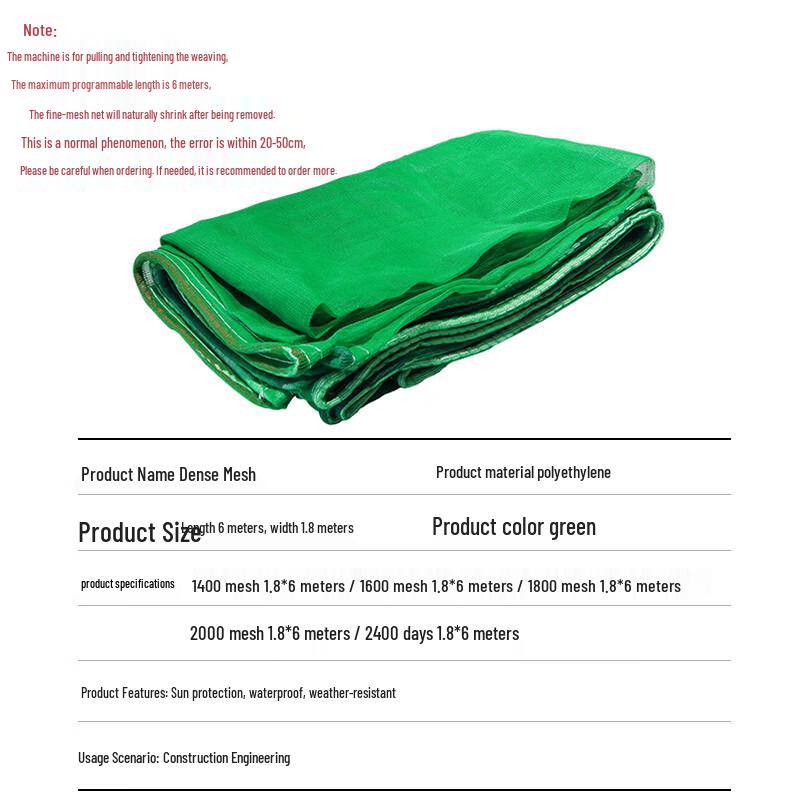 Sanjiang Dense Mesh Safety & Dust Protection Net
