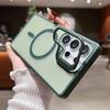 Suitable for Samsung S25Ultra Magnetic Phone Case S25Plus Skin Skin Scrubbed S24FE Lens Bracket Protection Case