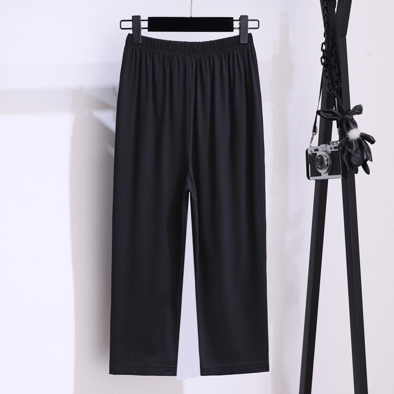 Летние брюки, узкие брюки, женские брюки больших размеров