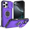 Магнитный держатель-чехол "Броня" для IPhone 17 Pro Max 16 15 Plus 14 13 12 Pro с кольцом для беспроводной зарядки MagSafe