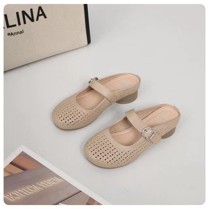 Ruiwan RIWA Summer Hollow Toe Half Drag Hole Women's Sandals
