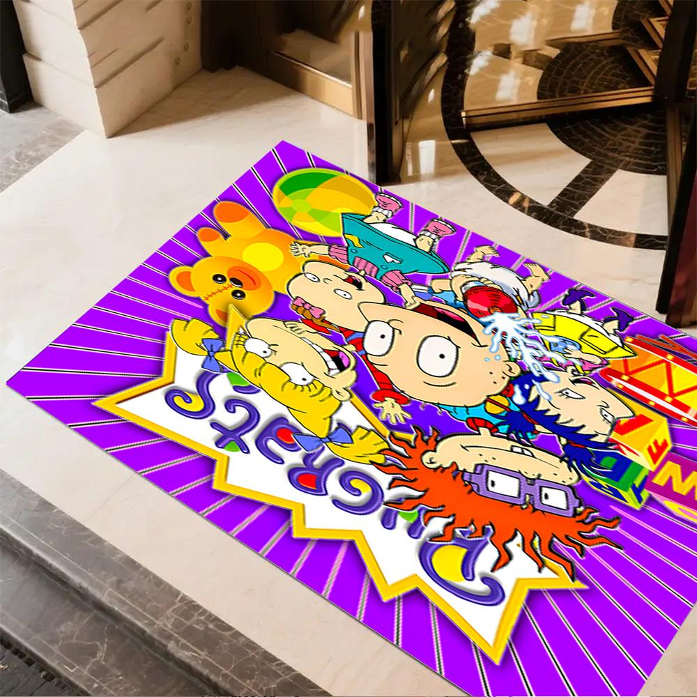 Rugrats Adventure Time Floor Mat Perfect for Kitchen Living Rooms Dormitory Bedrooms Antislip Carpet Decorate Offices Perfect Gift for Friends & Famil