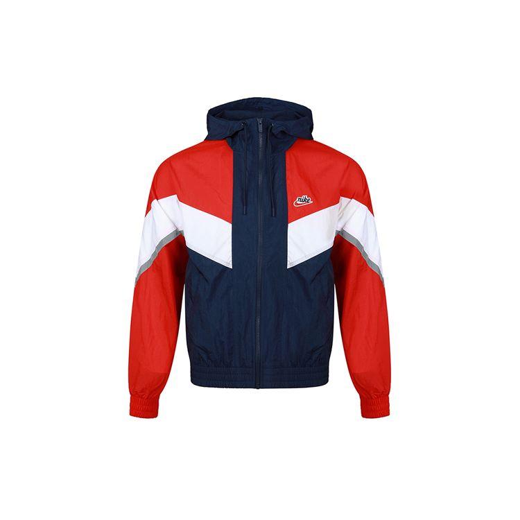 Nike Sportswear Windrunner+ Hooded Reflective Windbreaker Men Jackets Red CZ0782-410