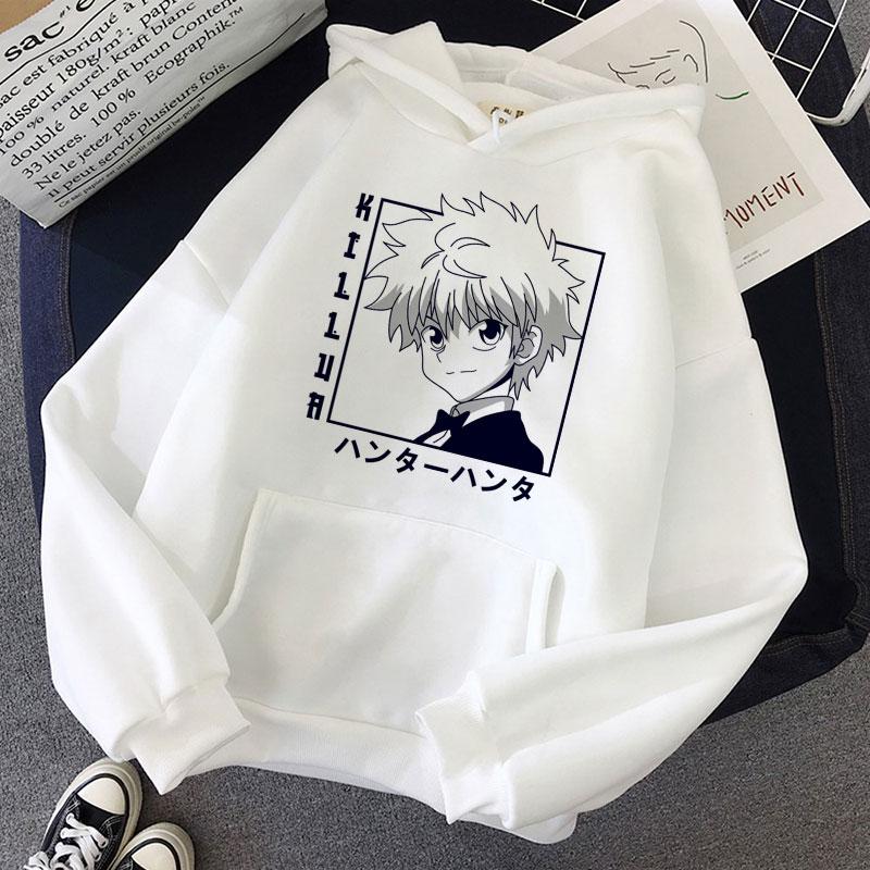 Кавайи Hunter X Hunter Женские Худи Толстовка Киллуа Зольдик Аниме Манга Свободная Худи Толстовка Оверсайз Зимний Пуловер Одежда