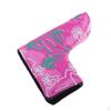 Durable Sports Golf Club Putter Head Cover Drivers Closure with Pattern for Blade Style
