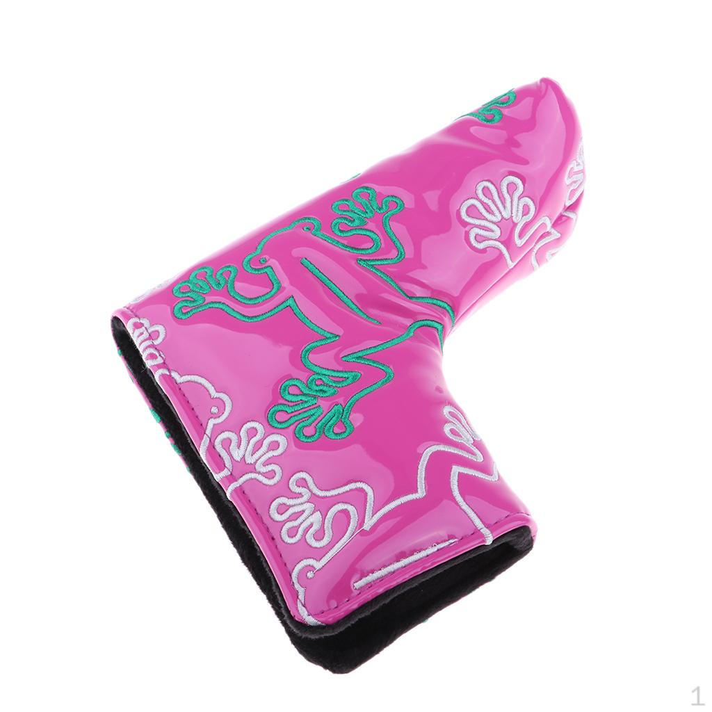 Durable Sports Golf Club Putter Head Cover Drivers Closure with Pattern for Blade Style