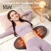 Electric Back Massager Pad Lumbar Support Pillow, 3-in-1 Rechargeable Memory Foam Bed Cushion with Vibration And Heat, Portable Travel Massage Pillow