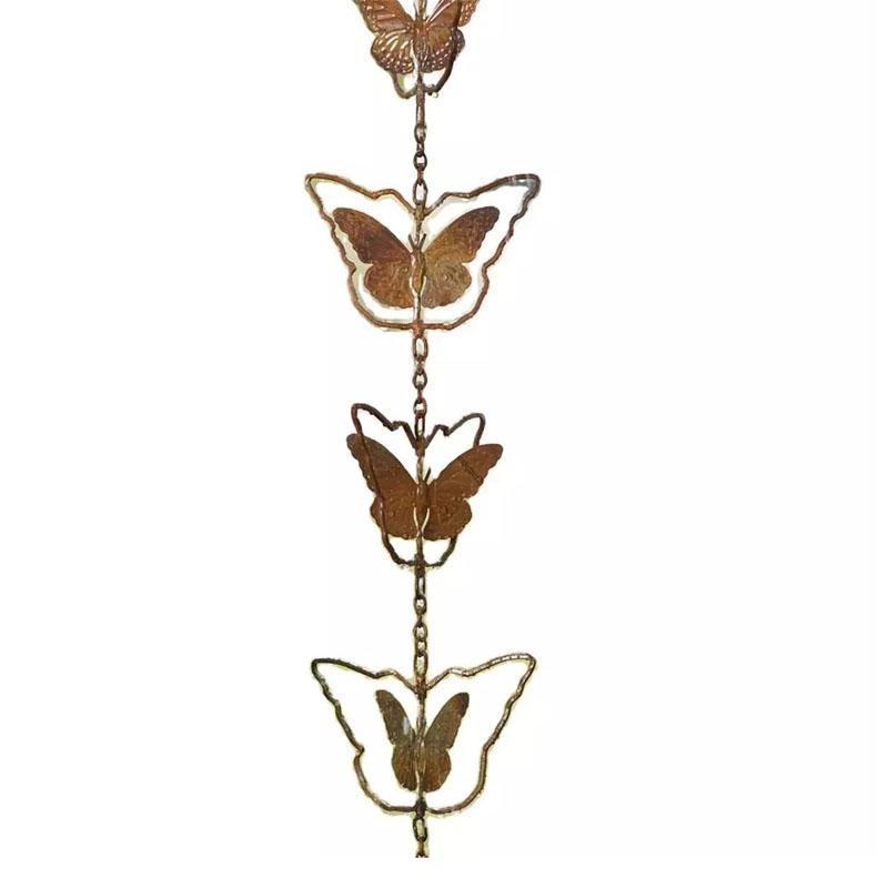 Watering Can Rain Chain Hanging Garden Outdoor Nature Ornament Water Decoration