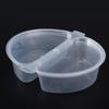 20Pcs 2 Compartment Snack Container Leak-Proof Dip Box Disposable Sauce Container  Commercial