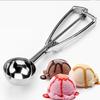 Stainless Steel Ice Cream Scoop with Spring Handle 3-in-1 Scooper for Watermelon Mashed Potato Ice Cream Kitchen Tool
