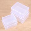 Мини-ящик для хранения с прозрачной крышкой, небольшая пластиковая коробка для витринного шкафа для ювелирных изделий