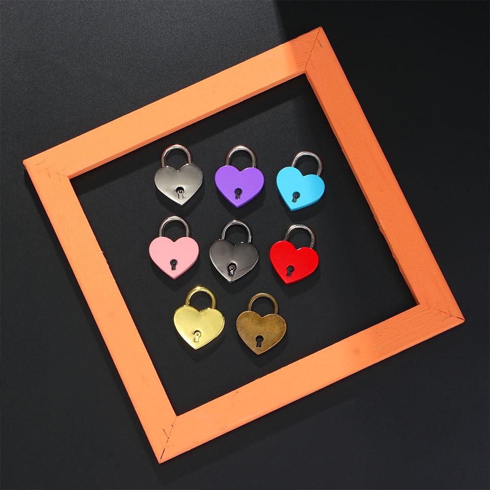 Gift Diary Book Travel with Key Wedding Mini Hardware Locks Love Heart Lock Padlock