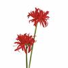 2 Heads Simulation Lycoris Flower Realistic Artificial Silk Flower  Party Decorations