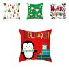 Роскошно мягкая 18-дюймовая наволочка «Счастливого Рождества» с Санта-Клаусом и праздничными цветами