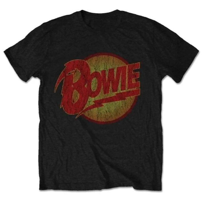 David Bowie Lightning TShirt Mens Rock Hipster Tee Perfect for Fans Who Love Glam Rock Art Iconic Lightning Design Tshirt
