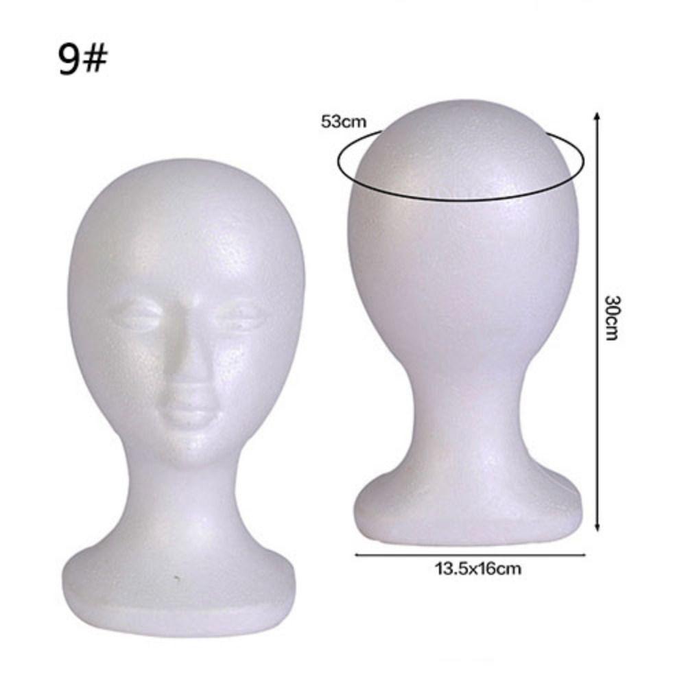 Stand Holder Female Head Model Head Model Foam Wig Head Styrofoam Mannequin Head Foam Mannequin