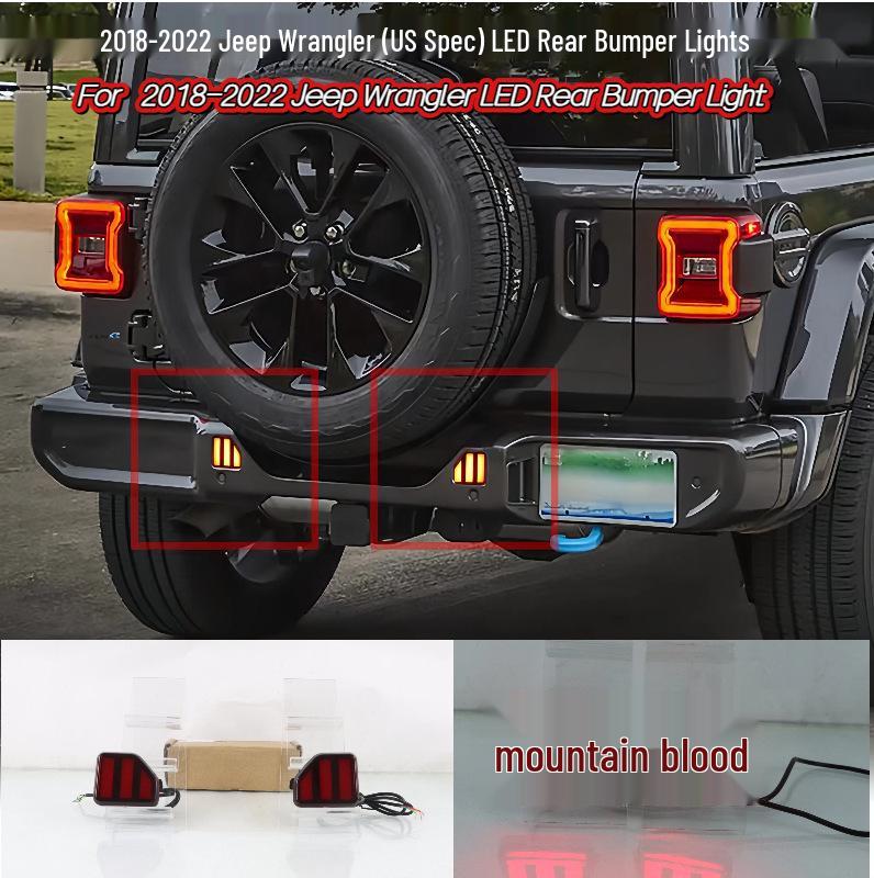 Задние противотуманные фары для Jeep Wrangler 2018-2022 (Спецификация США)