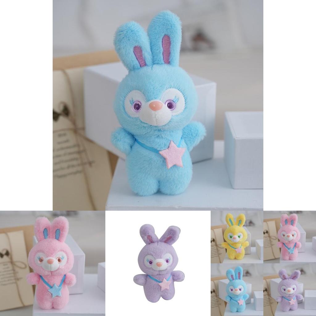 Очаровательный брелок-заяц из плюша с мягким мехом и наполнителем из полипропиленового хлопка для украшения сумки