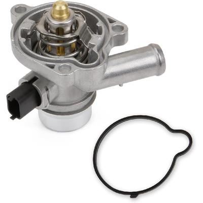 MITZONE Upgrade Aluminum Coolant Thermostat Housing Assembly Compatible With Chevy Cruze 2011-2016 Trax Sonic 2012- Buick Encore 2013- 1.4L Replace